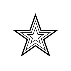 Obraz premium Star vector illustration isolated on transparent background