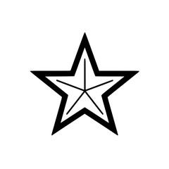 Star vector illustration isolated on transparent background