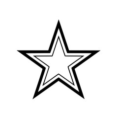 Star vector illustration isolated on transparent background