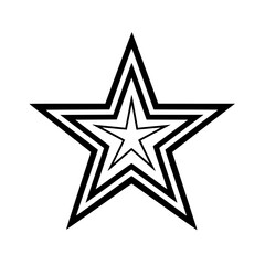Obraz premium Star vector illustration isolated on transparent background