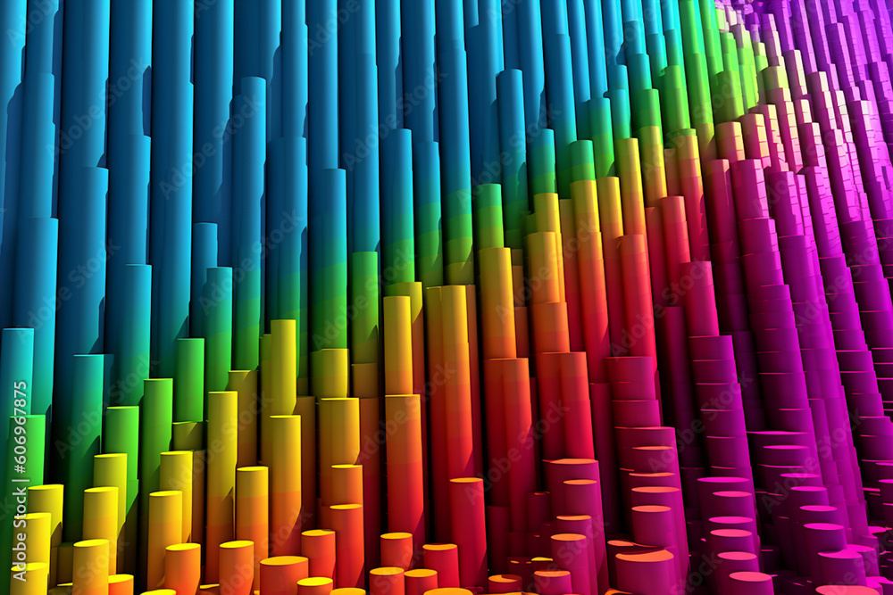 Aufkleber A close-up photograph of a graph with a downward slope representing the value of the dollar, accentuated by vibrant colors to draw attention to the decline.  Generative AI technology.
