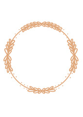 Circle Elegant Vintage Frame Border