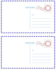 Postcard Templates with Marks