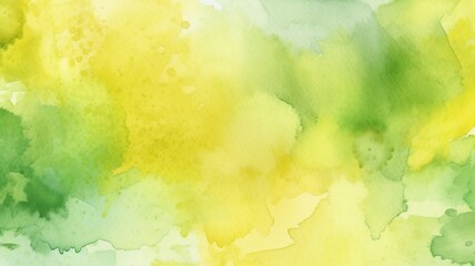 Spring watercolor backdrop with hues of yellow and green.  GENERATE AI