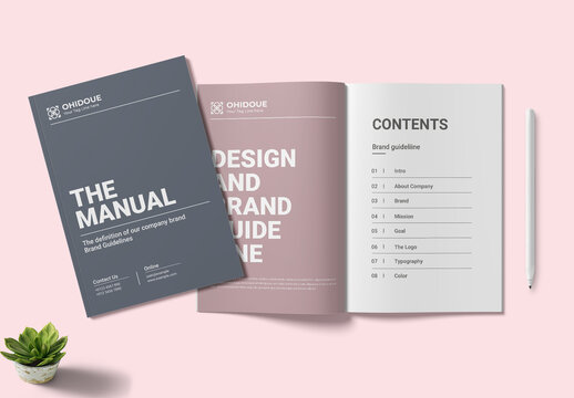 Brand Manual Design Layout