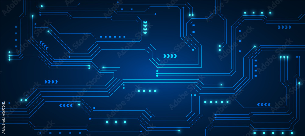 Poster technology background with hi-tech digital data