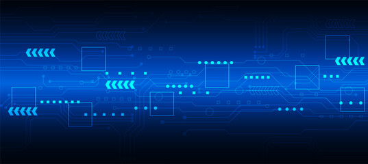 technology background with hi-tech digital data