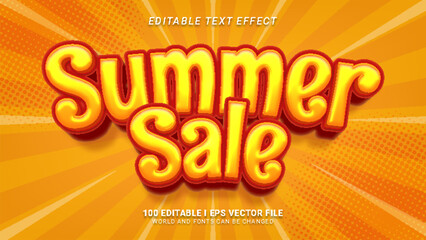 summer sale text effect