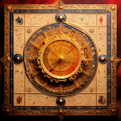 Obraz premium detail of the table old created with Generative Ai technology