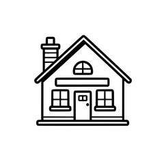 House vector illustration isolated on transparent background