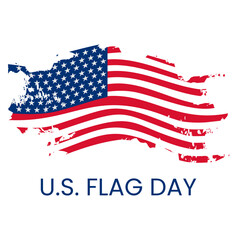 American waving flag vector icon, national symbol, red, white and blue with stars suitable for US flag day