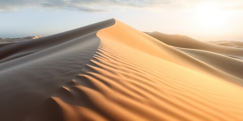 Fototapeta na wymiar AI Generated. AI Generative. Sand dune beautiful landscae outdoor nature adventure. Graphic Art