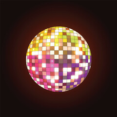 disco ball with lights
