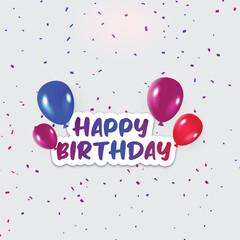 happy birthday balloons