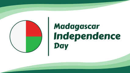 Madagascar independence or national day in modern design