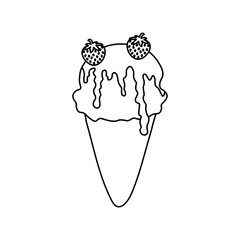 starwberry ice cream line