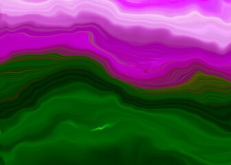 Pink and green liquid background and motion blurred effect,Abstract background. 
