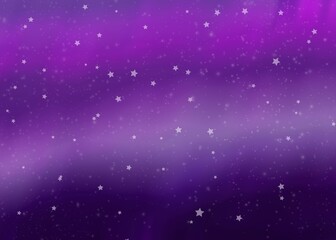 Purple background with stars