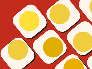 四角の目玉焼き