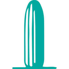 Silhouette of a cactus for simple decoration.