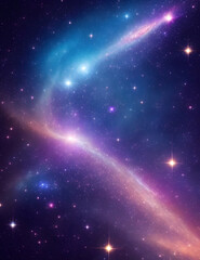 Fototapeta na wymiar Beautiful star sky pattern.Generated by AI