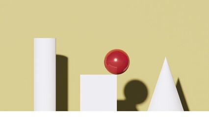 ADVERTISING SOLID GEOMETRY 3D