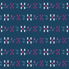 Japanese Tribal Motif Vector Seamless Pattern