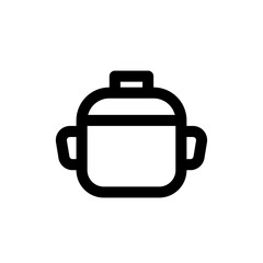 Cooking line icon. Boiling time, frying pan and kitchen equipment. Fork, spoon and knife line icon. Recipe book, chef's hat and cutting board. Cookbooks, frying times, hot pots. Vector