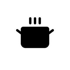 Cooking line icon. Boiling time, frying pan and kitchen equipment. Fork, spoon and knife line icon. Recipe book, chef's hat and cutting board. Cookbooks, frying times, hot pots. Vector