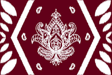 Motif ikat ornament geometric ethnic seamless pattern. Native Indian, Indonesian, Thai, Philippines style. Vector designed for clothing, fabric, carpet, textile, tile, wallpaper, home decor.