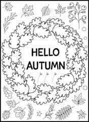 Autumn Coloring Pages for Kids