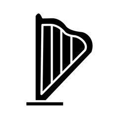 Solid HARP design vector icon design vector line icon svg