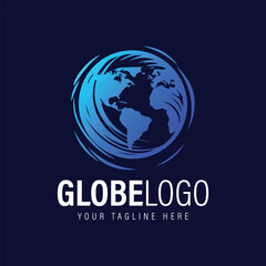 Globo Logo Design Abstract Globe Logo