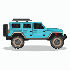 jeep model vector design - obrazy, fototapety, plakaty
