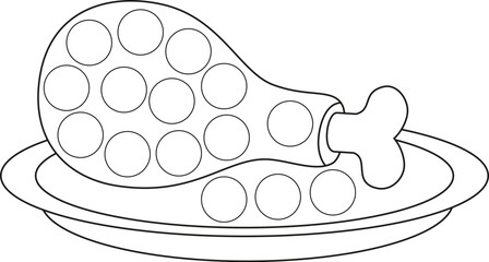 Autumn Dot Marker Coloring Pages