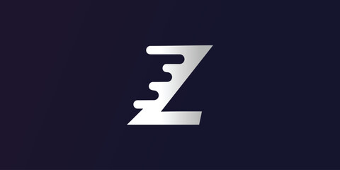 Letter Z logo design simple concept Premium Vector - obrazy, fototapety, plakaty