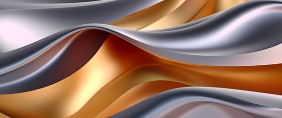 Modern colorful mobile poster. Wavy liquid shapes on black background.