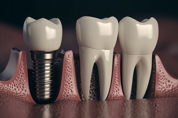 Dental care implant. Generate Ai