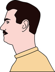 Man Illustration Short Hair Vector