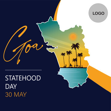 Goa statehood day 30 May Greetings Vector Illustration for Social Media