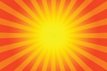 Comic book action background  strip radial backdrop