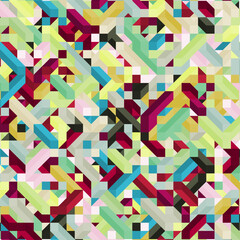 Color Diamonds illusion background abstract illustration