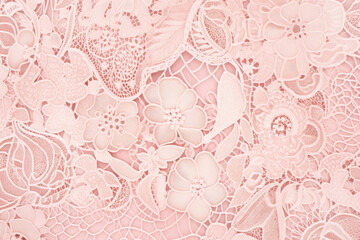 Fototapeta na wymiar pastel pink vintage lace background