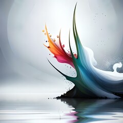 abstract background with a wave