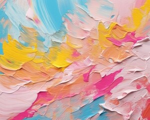A modern abstract painting with bold colors and textures. (Generative AI)