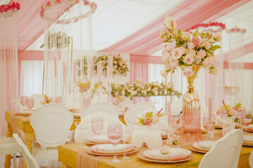 Wedding Decoration detailing with flowers