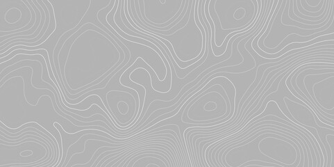 Black and white wavy paper curve relief abstract topographic map background. Geographic mountain relief. Topographic map lines, contour background. Abstract wave lines background.