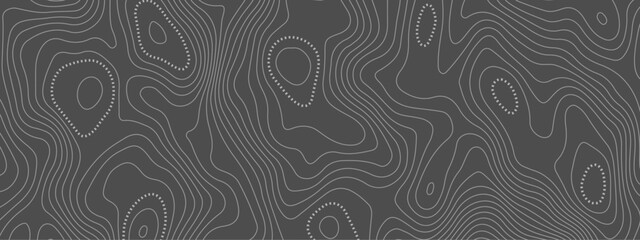Abstract topographic wavy curve line background. Topography map pattern, Geographic curved relief. Topographic lines background. Vector illustration.