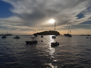 Rovinj - Istria - Sunset in the port of Rovinj