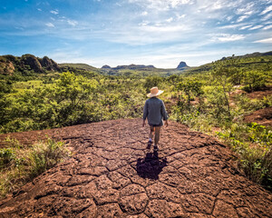 Fototapeta premium atração turística na região do Pinga fogo, inteiror do município de mineiros, Goiás